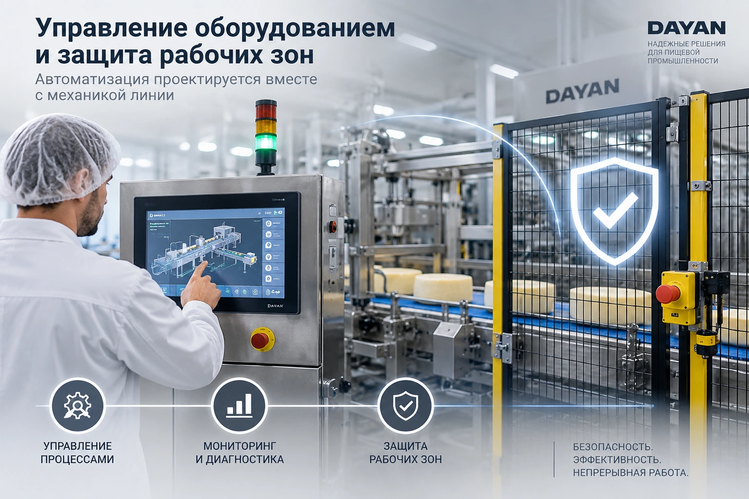 Автоматизация проектируется вместе с механикой линии — иллюстрация DAYAN